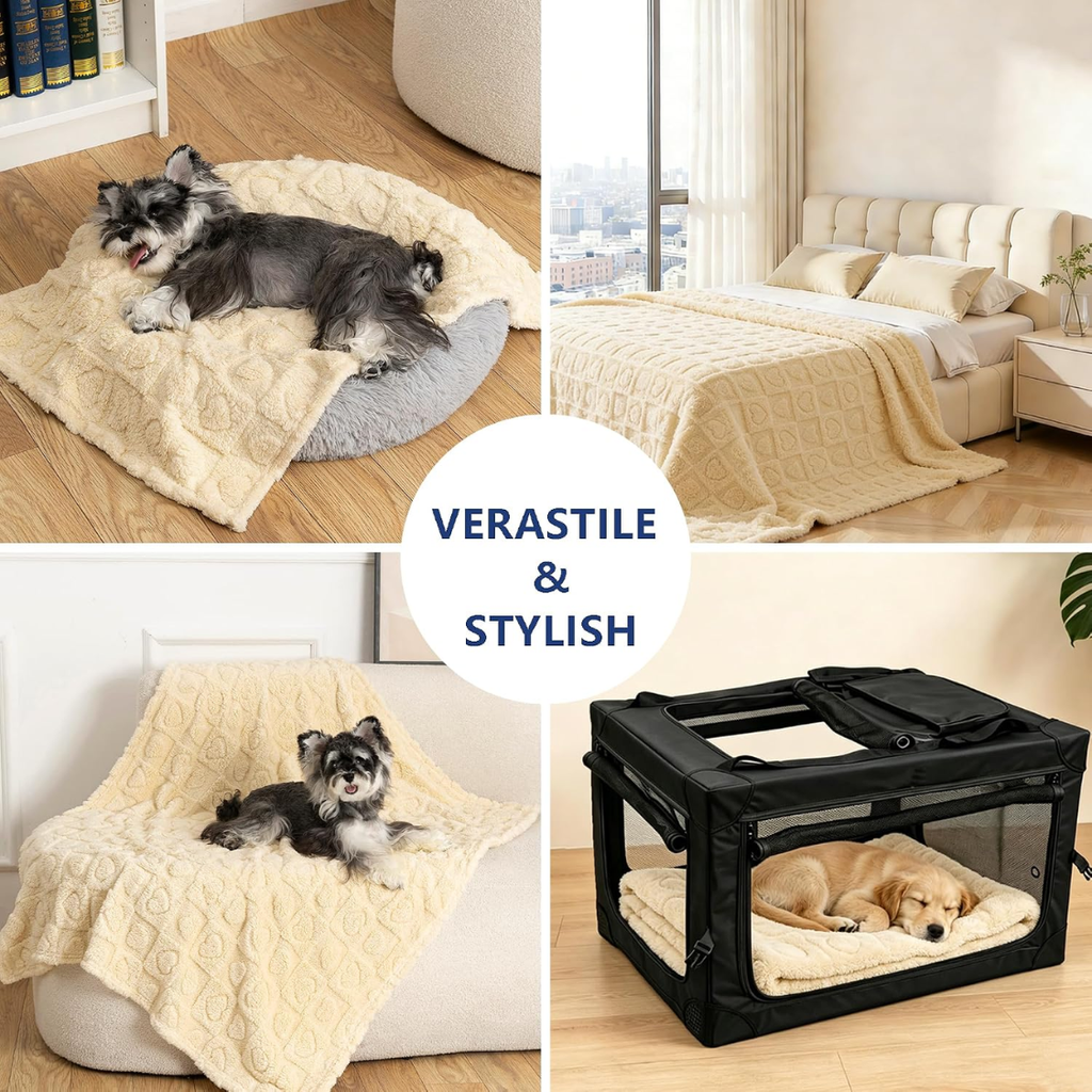 Pet Blanket For Dogs Cats, 300GSM Ultra Soft Coral Fleece Blanket, Washable Small Dog Cat Blanket