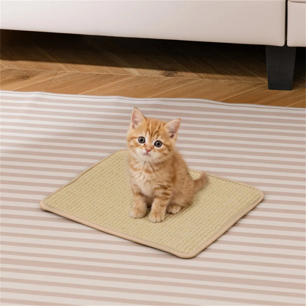 Natural sisal cat scratching mats – easy maintenance