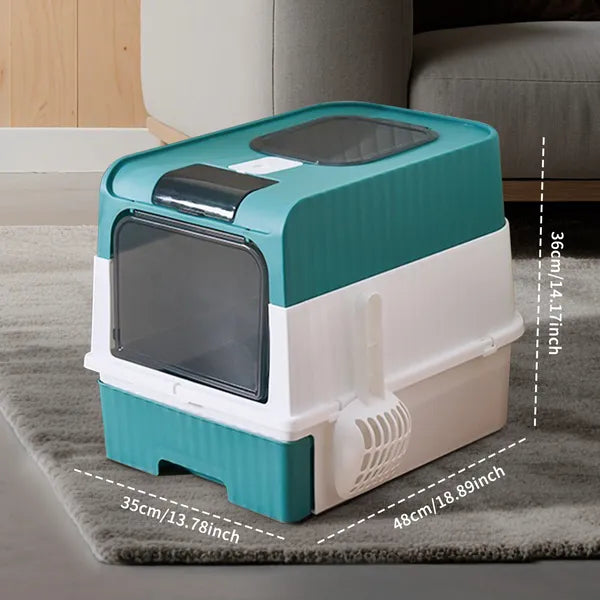 BlueMagic cube intelligent cat litter box, front view