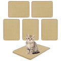 Natural sisal cat scratching mats 6-pack – anti-slip furniture protector