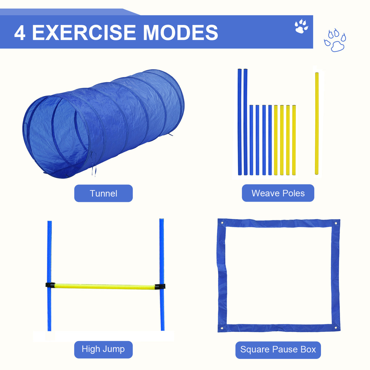 Durable polyester fabric agility tunnel infographic