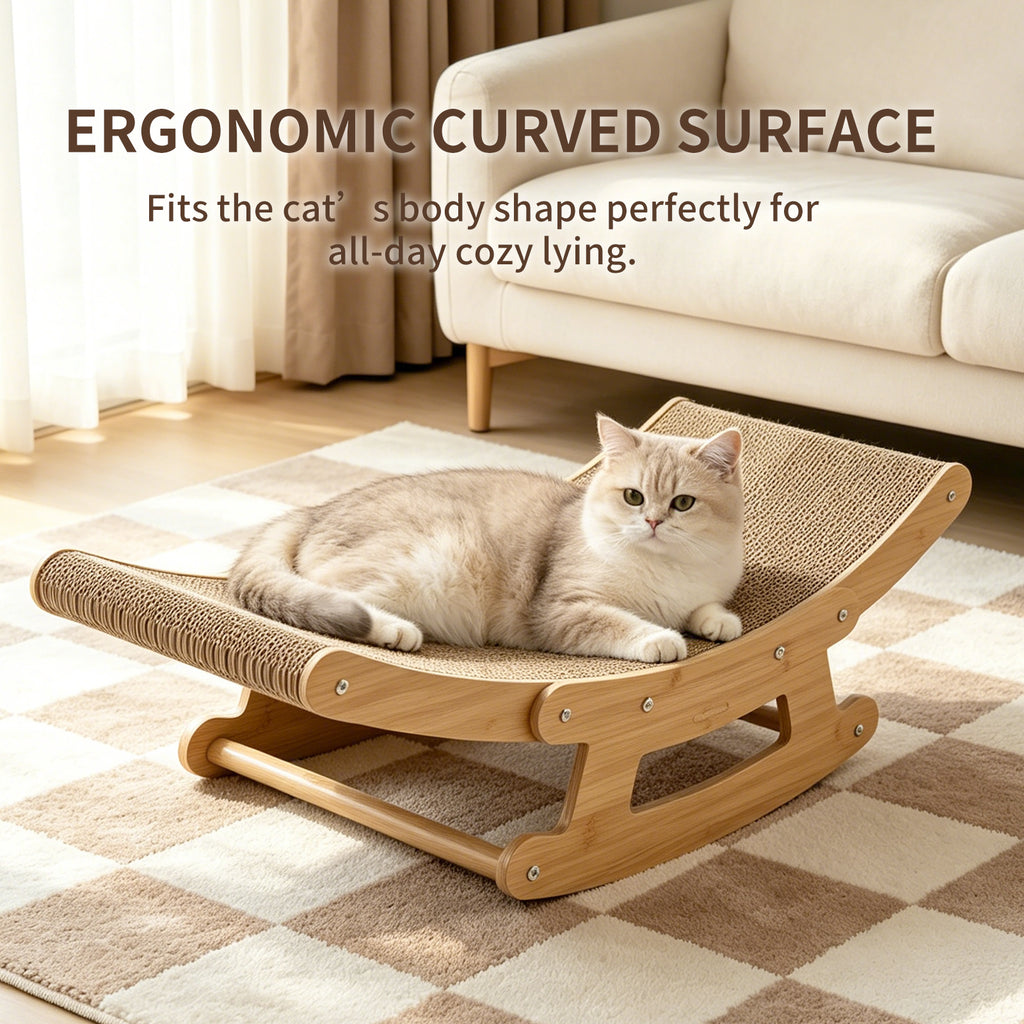 Small pet rocking chair, close-up detail
