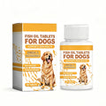 Fish oil chewable tablets for dogs, 60 count bottle, skin and coat support chews
