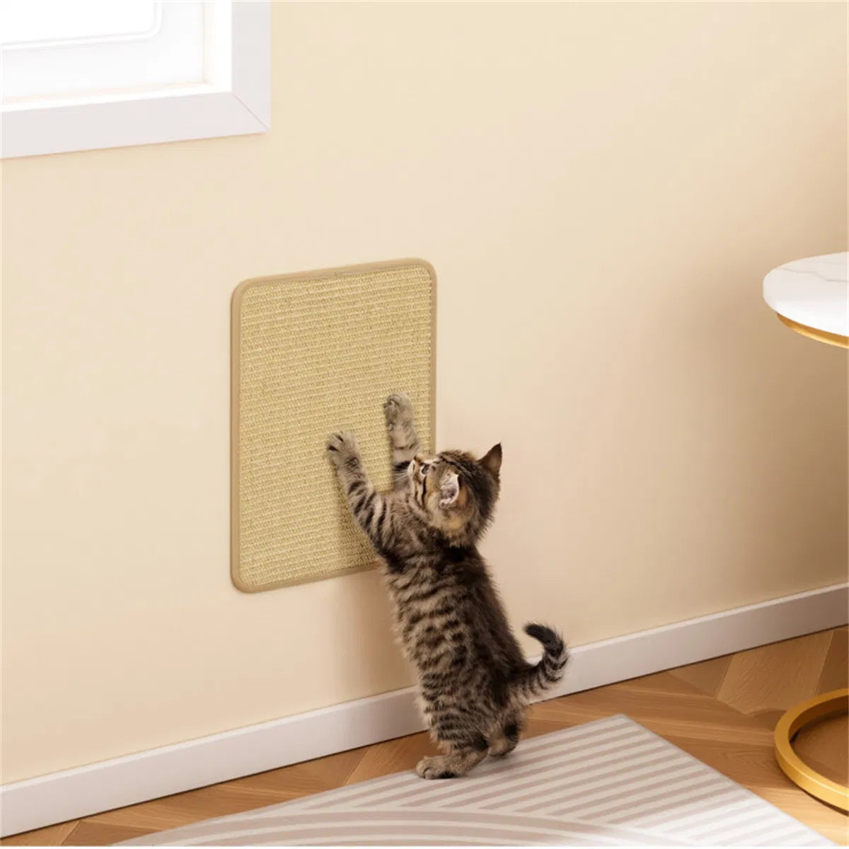 16x12 inch sisal cat scratcher mats with latex backing