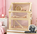 3 Tier Wooden Hamster Cage