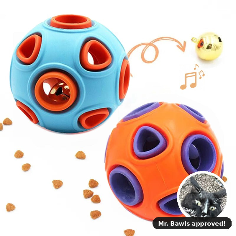 Dog Rubber Ball With Bell Sound, 2-Pack, Interactive Pet Chew Toy For Puppies And Small Dogs.Please Note That Both Items Shipped Are...