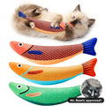 Cat Toys Saury Fish, 3 Pack, Catnip Crinkle Sound, Soft And Durable, Interactive Kitten Kicker For Indoor Kitty